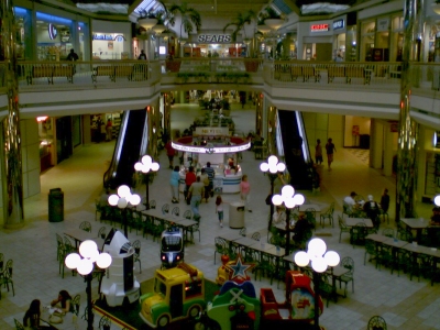 Food court area at Valley View Mall in Roanoke, Virginia, June 13, 2006