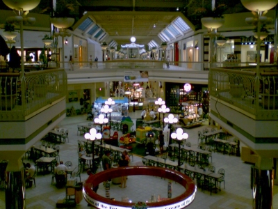 Food court area at Valley View Mall in Roanoke, Virginia, June 13, 2006