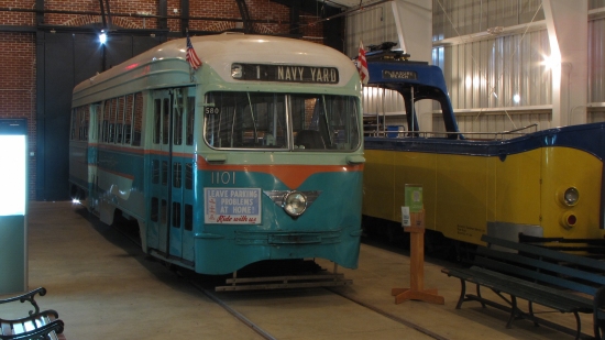 DC Transit's PCC car 1101, next to "the boat"