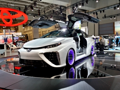 Toyota Mirai, complete with gull-wing doors