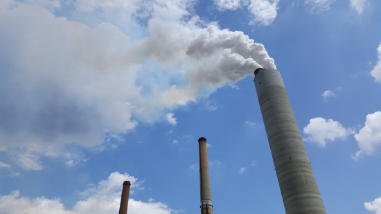 The main smokestack, viewed from fairly close by, north of the first location.