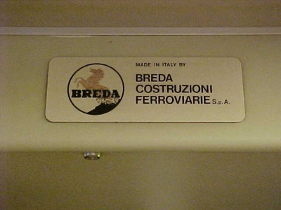 "Made in Italy by Breda Costruzioni Ferroviarie S.p.A."
