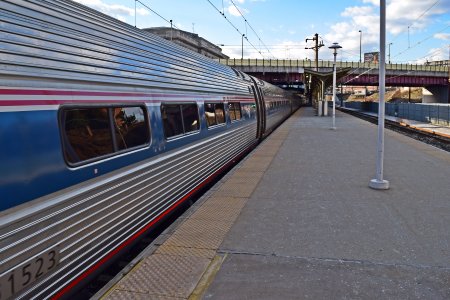 Our train, about to depart Penn Station.