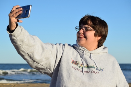 Beach selfie.