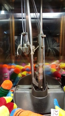 The vintage claw machine