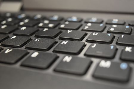Close-up of the keys on my laptop.