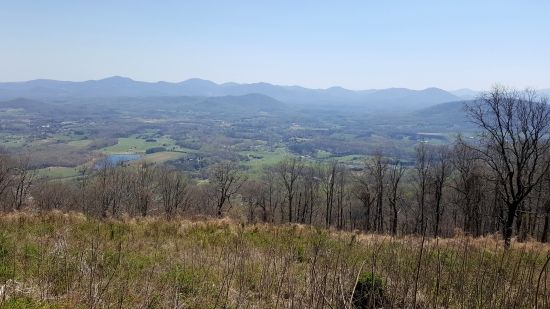 View from Rockfish Valley Parking Overlook