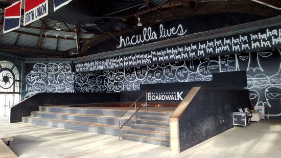 The old carousel house is now in use as a skatepark!