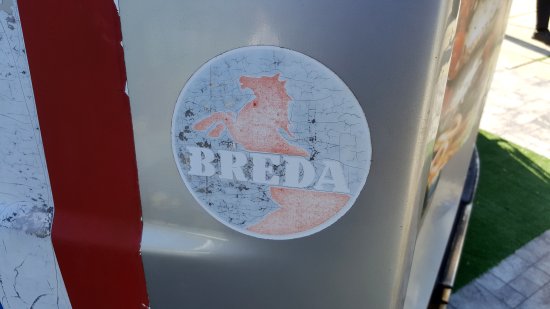 The Breda logo on the exterior is still intact.