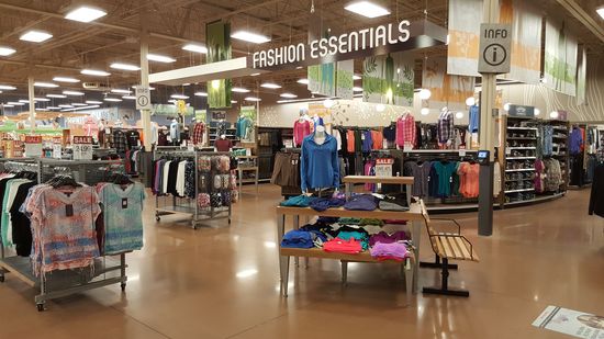 Apparel section of the store. This was probably the largest single section of the general merchandise areas of the store. It's a smaller amount of floor space than you might find in a Walmart or Target store, though.