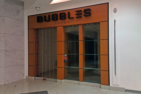 Former Bubbles hair salon, on the upper level next to Lord & Taylor.