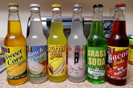 The novelty sodas that I got in March
