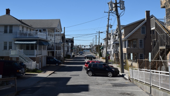 8th Street, viewed from the boardwalk.