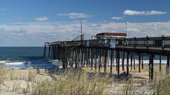 Ocean City fishing pier, viewed from the northwest.