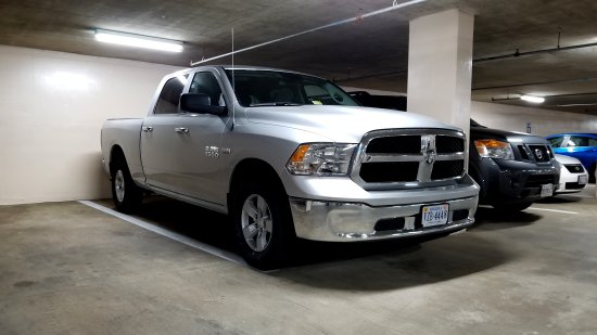 My rented Ram 1500 pickup truck