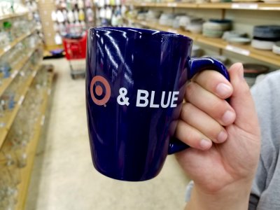 "Target & Blue" mug.