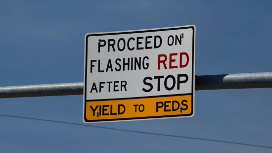 Directions on how this signal functions.  Basically, solid double red meant stop, flashing double red meant stop, look, and then proceed.