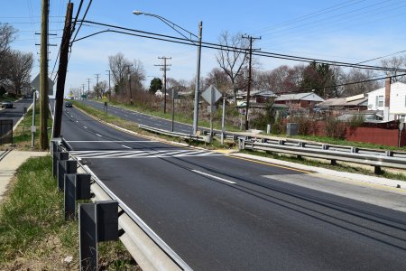 Eastbound crossing.