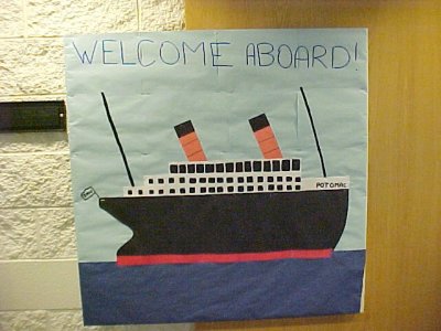 This was the first dorm bulletin board that I ever did, August/September 2001.