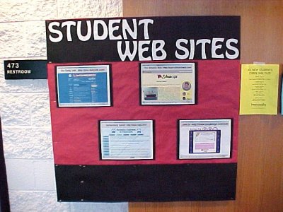 This was the "quick" bulletin board for August/September 2001, showcasing some JMU student-run websites.