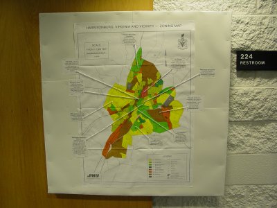 This was a zoning map of Harrisonburg, Virginia.