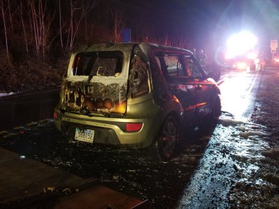The rear of my car following the fire.