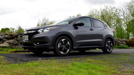 The Honda outside the cemetery