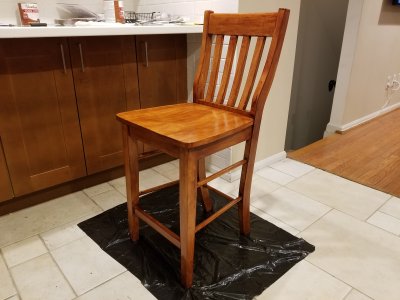 First chair completed.