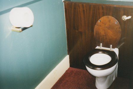 The toilet at the top of Royal Albert Hall.  We were told that this was where the Queen did her business when visiting there.