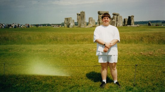 Me posing in front of Stonehenge.