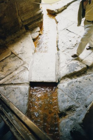 Water channel leading to the baths.