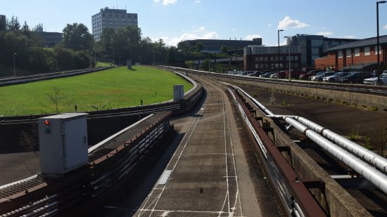 Departing from Towers station.