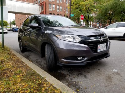 The HR-V, parked on Gibson Street.