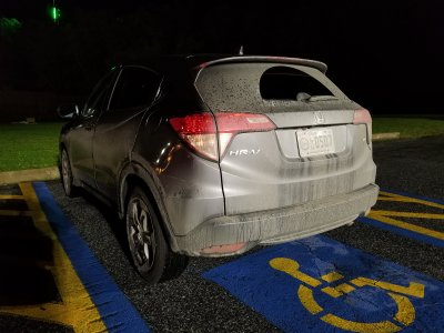 Very dirty car.