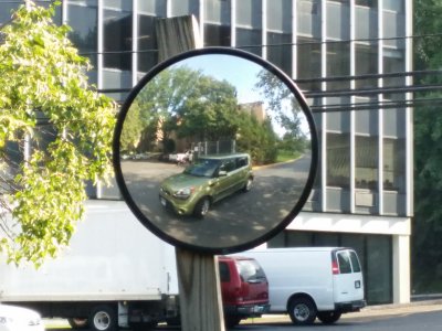 Selfie in a mirror in Rockville, Maryland, July 15, 2015.