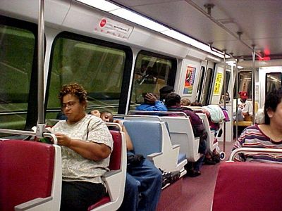 This was my first time riding on a 5000-Series railcar, and also my first time riding the Green Line.