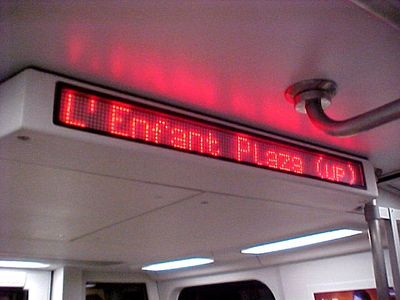 The 5000-Series was also Metro's first time using mixed case on the train signs.  This was replaced with all caps a year or so later.