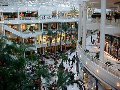 In 2014, the eighties called Pentagon City Mall, and they asked for their decor back.  Pentagon City now looks totally different, sporting a dark color scheme.  The new decor looks great, but I admit that I kinda miss the old styling, because that's the Pentagon City that I grew up with.