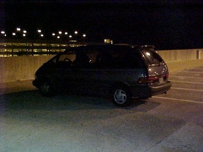 The Previa, parked at its usual spot at Vienna station.  It's been thirteen years since the Previa was retired.  I had some great times with that car.