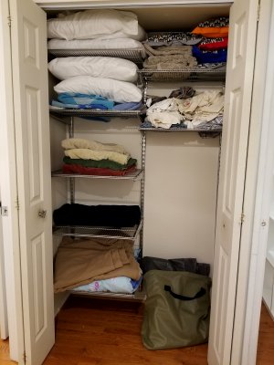 Linen closet.  Lots of extra space.