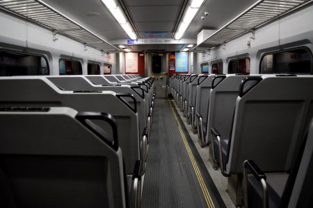 Interior of car 395.