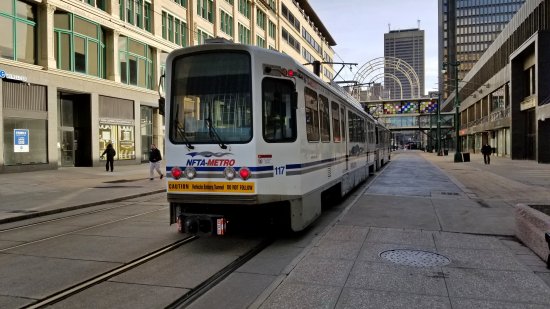 Buffalo light rail system.  We didn't ride due to time constraints.