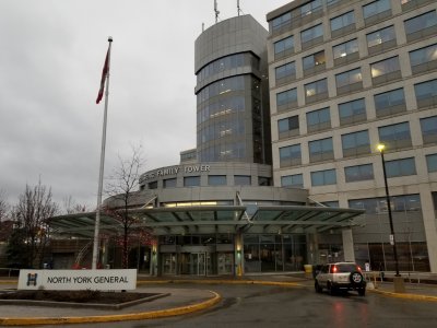 North York General Hospital, where Jodie and Sam visited in order to check on Sam's hearing problems (caused by cotton that he had stuffed in his ears to block out construction noise) in "Ears".