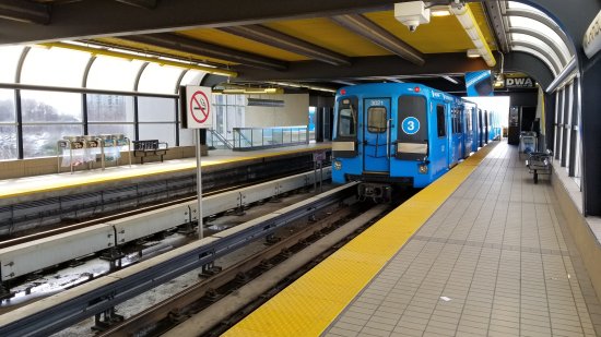 Riding the Scarborough RT line.