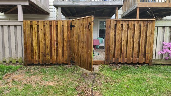 The back of the fence is done!