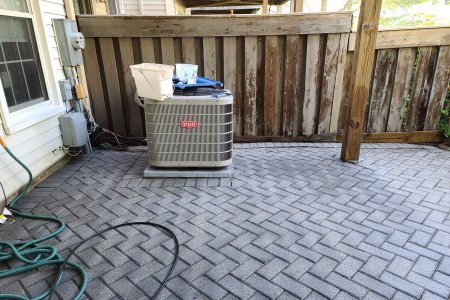 The power washing is complete