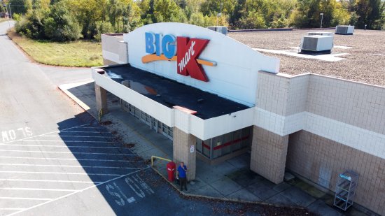 Kmart in Waynesboro, from the air