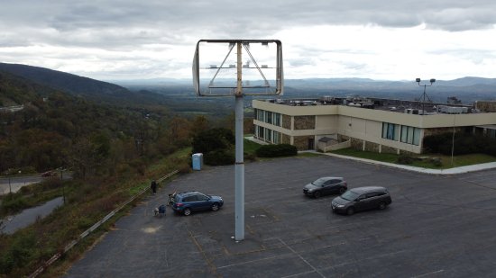 The destroyed sign at The Inn at Afton