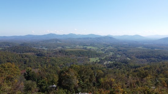 The Blue Ridge Mountains, viewed from the overlook