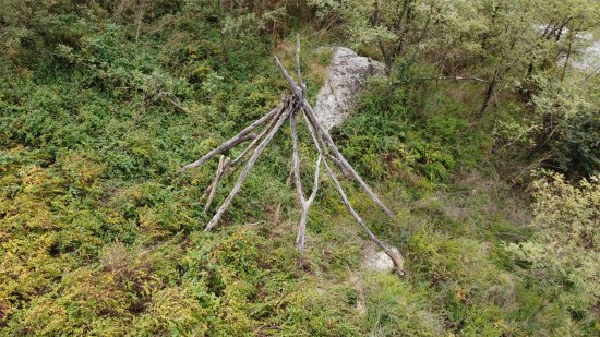 The teepee at Rockfish Gap